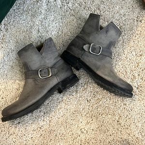 FRYE harness shearling booties size 7.5